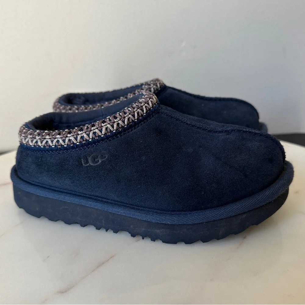 UGG TASMAN II Slipper Navy blue  Slip on Shoes Toddler Size 10